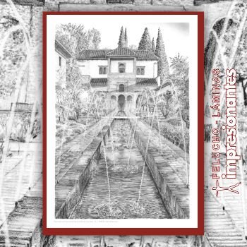 Patio de la acequia del Generalife de Granada - Felucho