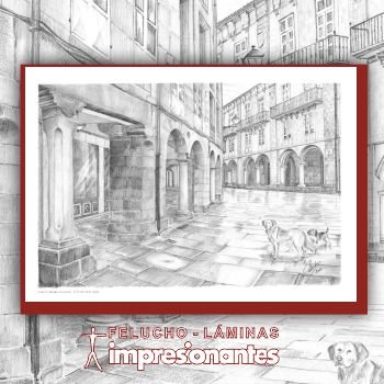 Rúa do Vilar de Santiago de Compostela - Felucho